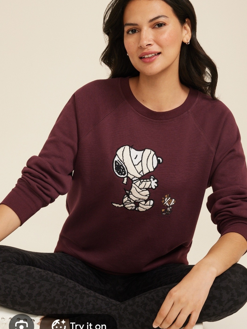 Maurices Snoopy & Woodstock Mummy Graphic Crewneck Sweatshirt - Plus Size 4x NWT